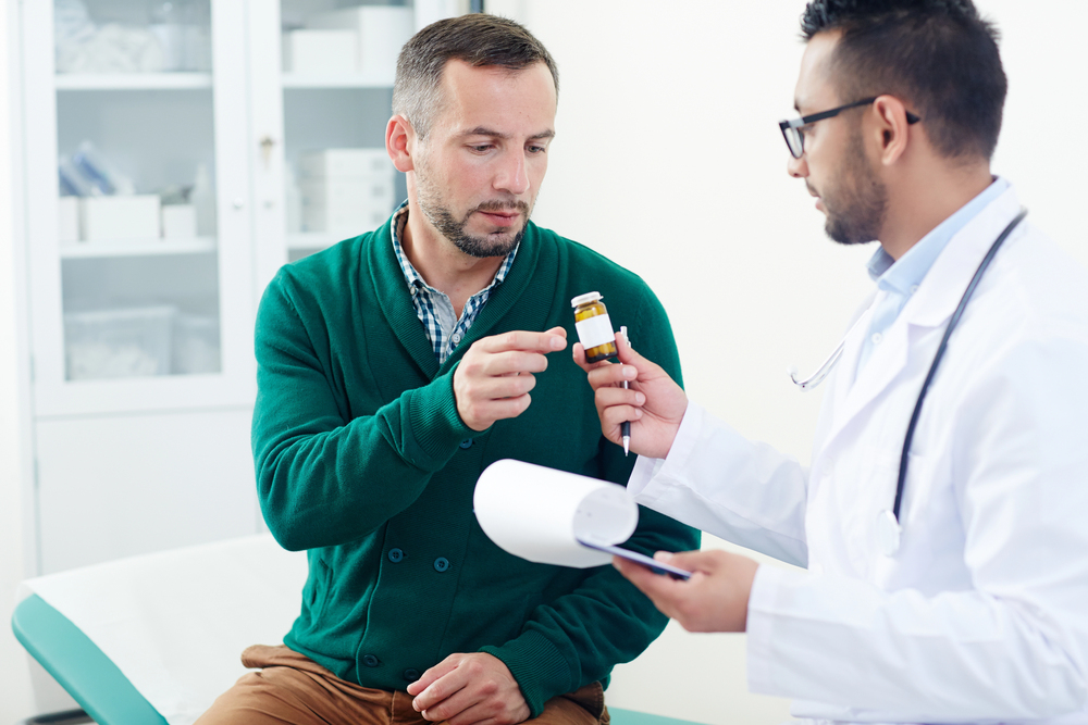 doctor prescribing tramadol as part of a medication assisted treatment for addiction