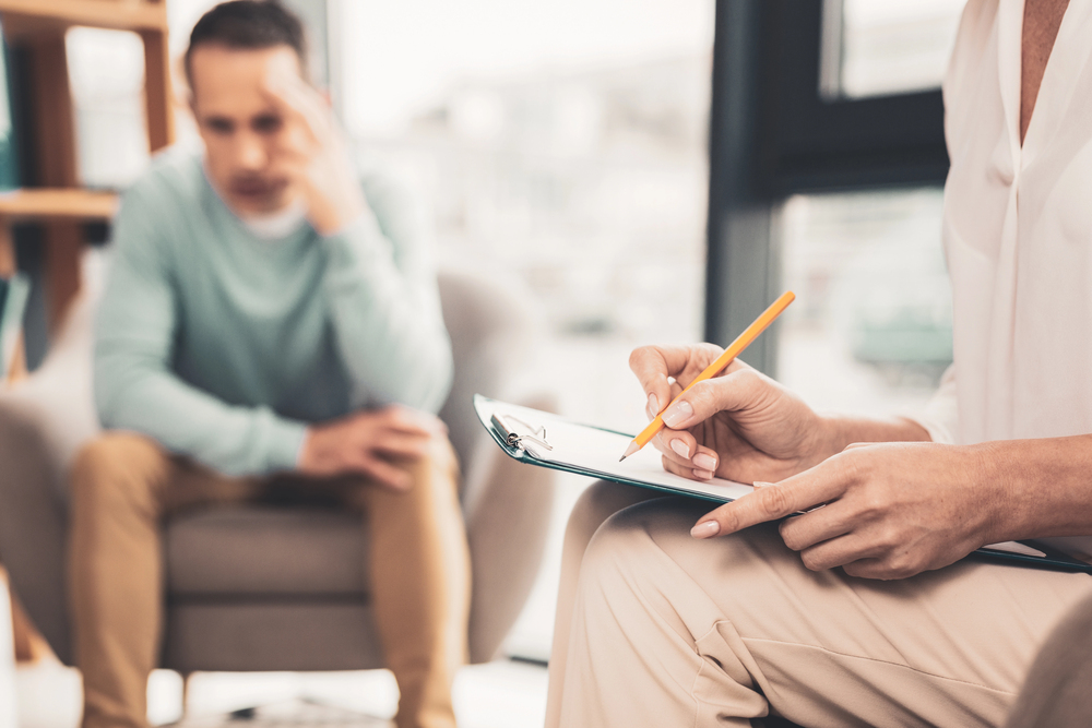a man getting depression treatment in texas