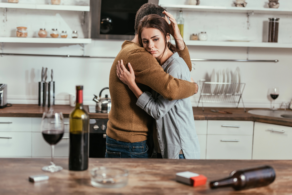 a woman forgiving his addicted husband is a sign of enabling