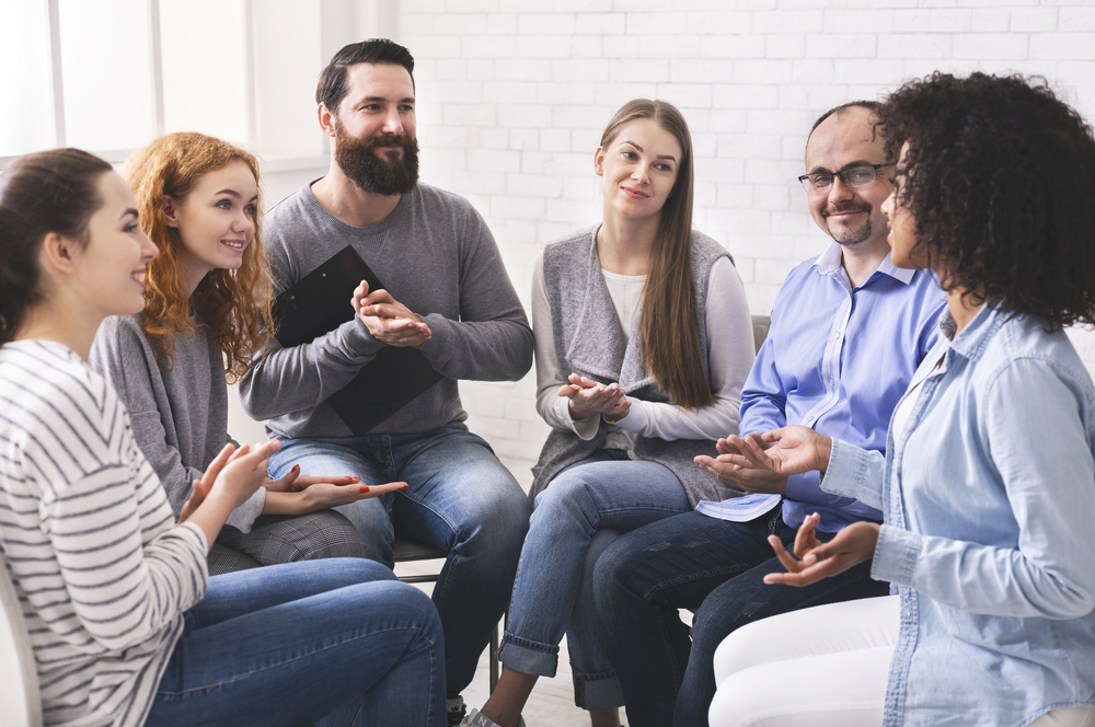 cognitive behavioral therapy in group session 