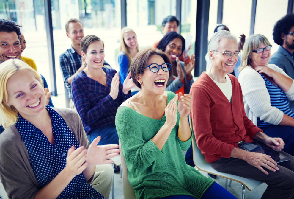 Group of People enjoying each other company