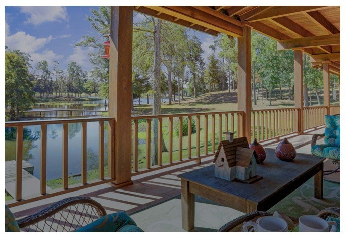Covered porch at a serene rehab facility where DBT for addiction is integrated into care